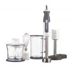 Mixeur plongeant Triblade avec fouet, presse-puree et mini hachoir