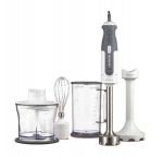 Mixeur plongeant Triblade special soupe avec fouet et mini hachoir