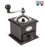 Moulin a cafe manuel Nostalgie Antique bois de hetre teinte Noyer 21 cm