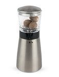 Moulin a muscade manuel en acrylique et inox brosse Daman 15 cm