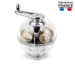 Moulin a muscade manuel Tidore transparent acrylique 11 cm