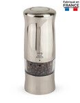 Moulin a poivre electrique Zeli Chrome mat 14 cm