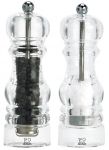 Moulins a sel et a poivre manuel Duo Nancy transparent Acrylique 18 cm