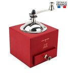 Moulin a Poivre Manuel 13 cm en Bois Rouge Piment - Le moulin d'Olivier Roellinger