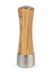 Moulin a Sel Manuel 21 cm en Bois Olivier/Inox MADRAS