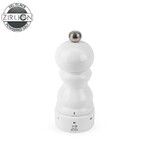 Moulin a Sel Manuel 12 cm en Bois Laque Blanc PARIS U'SELECT Mecanisme Zirlion