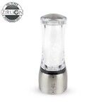 Moulin a Sel Manuel 16 cm en Acrylique Transparent / Inox DAMAN Mecanisme Zirlio