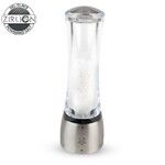 Moulin a Sel Manuel 21 cm en Acrylique Transparent / Inox DAMAN Mecanisme Zirlio