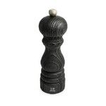 Moulin a sel manuel en bois upcycle, noir, 18 cm - 7in