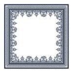 NAPPE CARREE 170x170 DEPAREILLEES BLEU