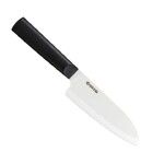 Petit Santoku 14 cm Chowa lame ceramique - manche noir