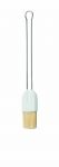 Pinceau patissier poignee inox  en soie naturelle 2,5 cm