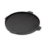 Plancha ronde reversible en fonte pour Big Green Egg Small, MiniMax & Medium
