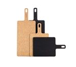 Planche a decouper a poignee en fibre de bois naturelle 23 x 19 cm