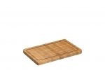 Planche a decouper avec rigole en bois debout 36 X 23 cm