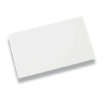 Planche a decouper blanche en poyethylene de 60 x 40 x 2 cm