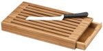 Planche a pain Deglon en bambou avec recuperateur de miettes