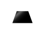 Planche de protection en verre trempe (1/2 plaque) noir - 50 x 28 cm