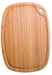 Planche en bambou ovale GreenLite avec rigole 52 x 37 cm