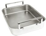 Plat a Four Roaster a 2 anses larges en inox Multiply avec grille & thermometre e 35 X 30 X 8 cm