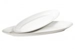 Plat a poisson en porcelaine blanche 58.5 cm X 20 cm