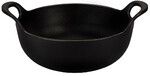 Plat Balti En fonte emaillee 24 cm Noir Mat
