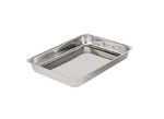 Plat de preparation ou plat a debarrasser en inox de 27 x 22 x 4 cm