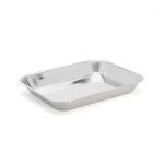 Plat en inox a mariner, a debarrasser ou leche frites 35 x 27 cm x 4.6 cm de hau