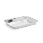 Plat en inox a mariner, a debarrasser ou leche frites 42 x 32 cm x 5 cm de haut