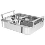 Plat four rectang trilamine 30 x 22 cm 2 anses seul (sans rack ni thermometre)