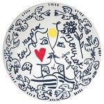 Grand plat "L'amour est fragile" Collection L'Archipel Sentimental par Jean-Char