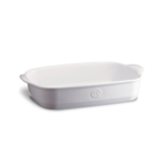 Plat moyen rectangulaire Ultime en ceramique 36,5x23,5 cm Blanc Farine