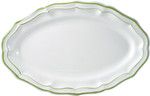 Plat ovale FILET VERT