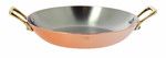 Plat rond cuivre-inox 2anses laiton o20