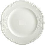 Plat rond plat ROCAILLE BLANC
