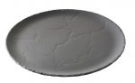 Plateau a fromage rond porcelaine noire 28.5 cm x 1.5 cm