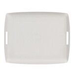 Plateau Acrylique 19 x 13 cm Lin Blanc