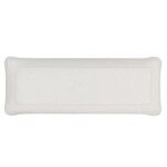 Plateau Acrylique 37 x 13 cm Lin Blanc