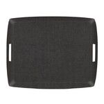 Plateau Acrylique 54 X 43 cm avec anses interieures Lin Gris