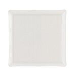 Plateau Acrylique Carre 36 x 36 cm Lin Blanc