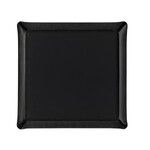 Plateau Acrylique Carre 36 x 36 cm Lin Noir