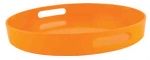 Plateau Zak orange rond diametre 38 cm