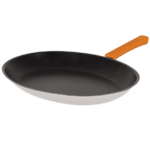 Poele Ovale 35 Cm Mutine Fixe Exceliss - Poignee Bakelite Orange