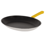 Poele Ovale 35 Cm Mutine Fixe Exceliss - Poignee Bakelite Vert Tilleul