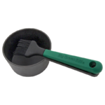 Poelon a sauce en fonte avec pinceau