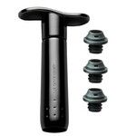 Pompe a vin Noire avec 3 bouchons WA 137