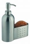 Porte eponge + pompe a savon en inox