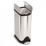Poubelle papillon a pedale 30 Litres en acier brosse (Sacs H)