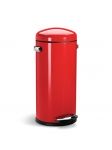 Poubelle retro a pedale - 30L - rouge (modele G)