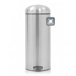 Poubelle retro bin 30l acier brosse